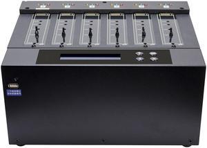 Systor 1 to 5 SATA & M.2 NVMe Duplicator - 9GB/Min - Standalone Copier & Eraser/Sanitizer for Multiple PCIe M2 Drives (SYSNVME-M2205)