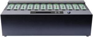 Systor 1 to 11 SATA & M.2 NVMe Duplicator - 12GB/Min - Standalone Copier & Eraser/Sanitizer for Multiple PCIe M2 Drives (SYSNVME-M2211)