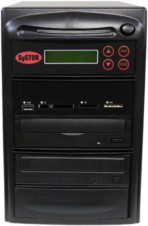 Systor Multi Media Flash Backup Center + 1 to 1 SATA Blu-ray Duplicator - Back up Different Flash Memory Drives (USB/SD/CF/MS/MMC) to CD/DVD/BD/BD-R/BDXL (BD-MBC-1)