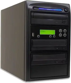 Produplicator USB Drive to 2 CD DVD Duplicator - Convert Flash Memory Card to Disc Copier (DVDUSB02SATA20X)