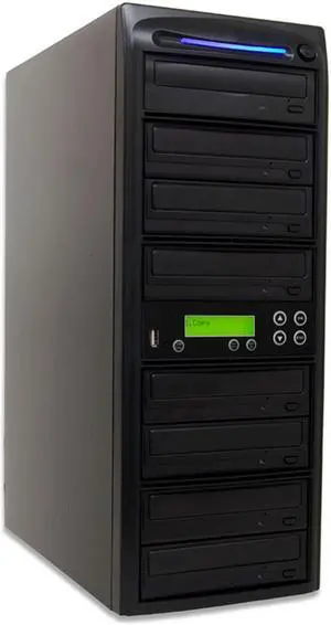 Produplicator USB Drive to 7 CD DVD Duplicator - Convert Flash Memory Card to Disc Copier (DVDUSB07SATA20X) Produplicator USB Drive to 7 CD DVD Duplicator - Convert Flash Memory Card to Disc Copier (DVDUSB07SATA20X)