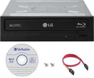 LG WH16NS40 16X Blu-ray BDXL DVD CD Internal Burner Drive Bundle with Free 25GB M-DISC BD + SATA Cable + Mounting Screws LG WH16NS40 16X Blu-ray BDXL DVD CD Internal Burner Drive Bundle with Free 25GB M-DISC BD + SATA Cable + Mounting Screws