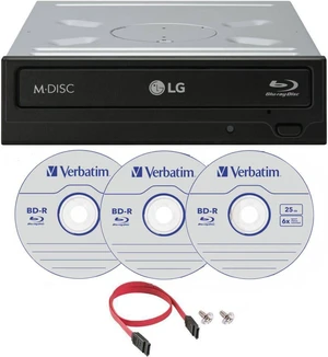 LG WH16NS40 16X Blu-ray BDXL DVD CD Internal Burner Drive Bundle with Free 3pk 25GB M-DISC BD + SATA Cable + Mounting Screws LG WH16NS40 16X Blu-ray BDXL DVD CD Internal Burner Drive Bundle with Free 3pk 25GB M-DISC BD + SATA Cable + Mounting Screws