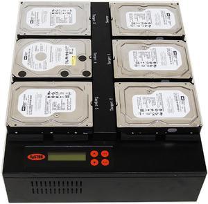 Systor 1:5 Flatbed SATA Hard Drive Duplicator & Sanitizer - 9GB/Min - Copy & Erase 2.5 SDD Solid State & 3.5 HDD Disks 150MB/Sec (SYS405HDD)