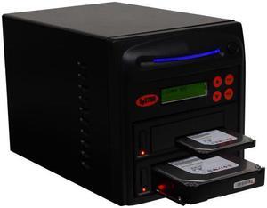 Systor 1:1 SATA Hard Drive Duplicator & Sanitizer - 18GB/Min - Copy & Erase 2.5 SDD Solid State & 3.5 HDD Disks (SYS301DP) - 300MB/Sec, Dual Port Hot Swap