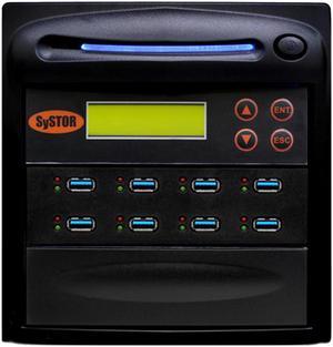 Systor 1 to 7 USB 3.0/3.1 Duplicator & Sanitizer 6GB/Min - Standalone Multiple Flash Memory Copier & Storage Drive Eraser, Speeds Up to 100MB/Sec (SYS-USB30100-7)