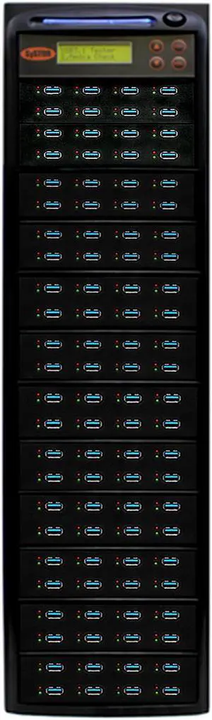 Systor 1 to 111 USB 3.0/3.1 Duplicator & Sanitizer 6GB/Min - Standalone Multiple Flash Memory Copier & Storage Drive Eraser, Speeds Up to 100MB/Sec (SYS-USB30100-111) Systor 1 to 111 USB 3.0/3.1 Duplicator & Sanitizer 6GB/Min - Standalone Multiple Flash Memory Copier & Storage Drive Eraser, Speeds Up to 100MB/Sec (SYS-USB30100-111)