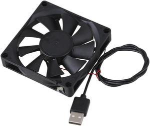 Black 5V 8015 USB Computer/PC/CPU Silent Cooling Case Fan 80x80x15mm
