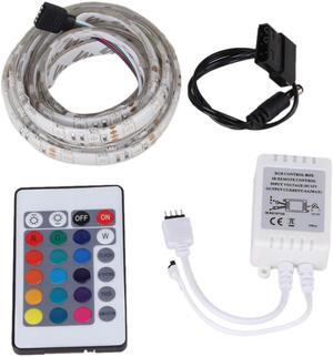 Full Color 5050 RGB LED Light Strip Computer Case 64 Light 24 Key Remote Control