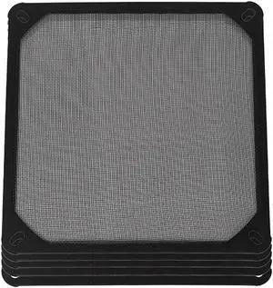 BQLZR 5Pcs 140mm Metal PC Computer Chassis Fan Case Strainer Dustproof Filter Black