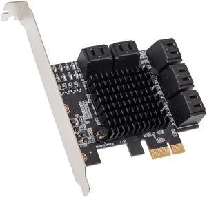IO Crest 10 Port SATA III to PCIe 3.0 x1 NON-RAID Expansion Card SYPEX40167
