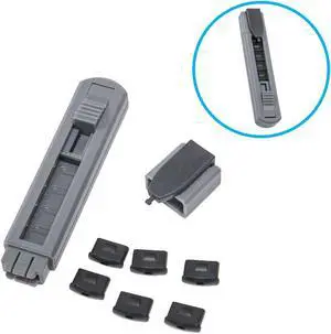 6 Piece USB-C Type-C Port Blocker with Removal Tool