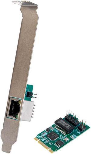 Single Port 2.5 Gigabit M.2 M+B key Ethernet Card NIC Intel I225 Chipset