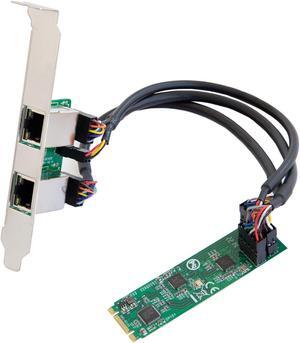 Dual 2.5 Gigabit M.2 B+M Key Ethernet Network Expansion Card