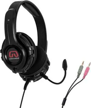 GamesterGear Cruiser PC200-B PC Stereo Gaming Headset with Detachable Mic Twin 3.5mm Plug OG-AUD63097