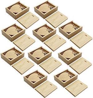 10Pack 32GB USB 2.0 Thumb Flash DrivesPen Memory Stick Wood USB with Box (Heart Shape)