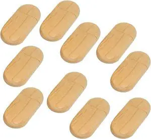 10PCS Wooden USB Memory Sticks 8GB with 10pcs Tailored Maple Cases