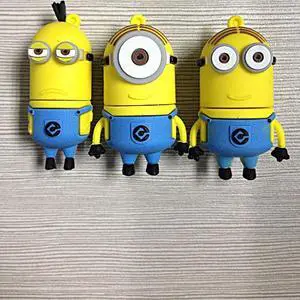 Despicable Me 2 Minions 3 Pack 8GB USB Flash Drive, Dave, Kevin, Stuart