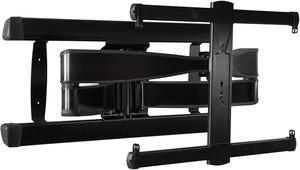 SANUS Full Motion TV Wall Mount for 42 to 90 TVs up to 125lbs  Extend, Swivel, Tilting TV Mount - Easy 3 Step DIY Install w/ Included Hardware - Black Finish