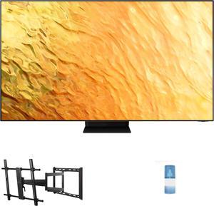 Samsung QN65QN800BFXZA 65" 8K QLED Quantum Mini LED HDR Smart TV with a Walts TV Large/Extra Large Full Motion Mount for 43"-90" Compatible TV's and Walts HDTV Screen Cleaner Kit (2022)
