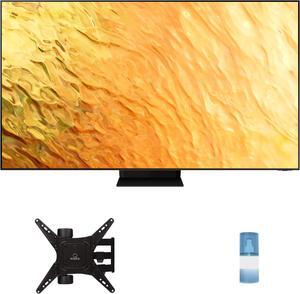 Samsung QN65QN800BFXZA 65" 8K QLED Quantum Mini LED HDR Smart TV with a Walts TV Medium Full Motion Mount for 32"-65" Compatible TV's and Walts HDTV Screen Cleaner Kit (2022)