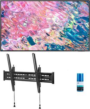 SAMSUNG 65Inch Class QLED 4K Q60B Series 4K UHD Dual LED Quantum HDR Smart TV with Alexa with a Walts TV LargeExtra Large Tilt Mount for 4390 TVs and Walts HDTV Screen Cleaner Kit 2022