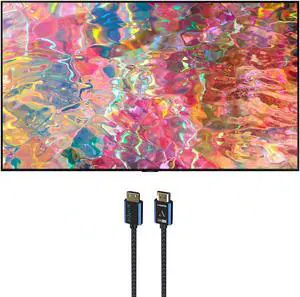 Samsung QN75Q80BAFXZA 75" 4K Ultra HD Smart TV with an Austere 5S-4KHD2-2-5M V-Series 2.5m Premium 4K HDR HDMI Braided Cable (2022)