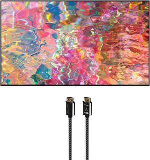Samsung QN75Q80BAFXZA 75" 4K Ultra HD Smart TV with an Austere 7S-8KHD2-2-5M VII Series 2.5m Premium Braided 8K HDMI Cable (2022)