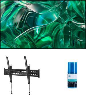 Samsung QN65S95CAFXZA 65 Ultra Slim 4K Quantum HDR OLED Smart TV with a Walts TV LargeExtra Large Tilt Mount for 4390 Compatible TVs and Walts HDTV Screen Cleaner Kit 2023