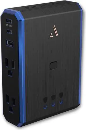 Austere V Series Power 4-Outlet with Omniport USB & 20W USB-C PD Port 3,000 Joules, Type II PureFiltration, Flameless MOV, Overcurrent Protection, SmartFit Outlets, & 5-Year Component Guarantee