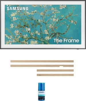 Samsung QN32LS03CBFXZA 32 Inch The Frame QLED Smart TV with Art Mode with a Samsung VGSCFC32TKB 32 Inch The Frame Customizable Bezel  Modern Teak and Walts HDTV Screen Cleaner Kit 2023