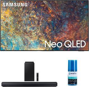 Samsung QN98QN90AA 98 Inch Neo QLED QN90 Series 4K Smart TV with a Samsung HWQ60C 31ch Soundbar and Subwoofer with Dolby Atmos and Walts HDTV Screen Cleaner Kit 2021