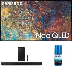 Samsung QN98QN90AA 98 Inch Neo QLED QN90 Series 4K Smart TV with a Samsung HWQ600C 312ch Soundbar and Subwoofer with Dolby Atmos and Walts HDTV Screen Cleaner Kit 2021