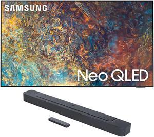Samsung QN98QN90AA 98 Inch Neo QLED QN90 Series 4K Smart TV with a JBL BAR300 50ch Soundbar with MultiBeam Sound and Dolby Atmos 2021