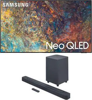 Samsung QN98QN90AA 98 Inch Neo QLED QN90 Series 4K Smart TV with a JBL BAR-500 5.1ch Soundbar and Subwoofer with MultiBeam and Dolby Atmos (2021)