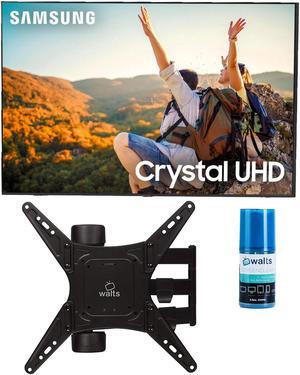 Samsung UN55CU7000DXZA 55 Inch 4K HDR LED Crystal UHD Smart TV with a Walts TV Medium Full Motion Mount for 32-65 Inch Compatible TV's and a Walts HDTV Screen Cleaner Kit (2023)