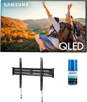 Samsung QN55Q80CDFXZA 55 Inch 4K QLED Quantum HDR Plus Smart TV with a Walts TV FIXEDMOUNT4390 TV Mount for 4390 Inch Compatible TVs and a Walts HDTV Screen Cleaner Kit 2023