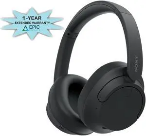 Sony WH-CH720N-BLACK Noise Canceling Headphones with Quick Charge with an Additional 1 Year Coverage by Epic Protect (2023)