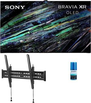 Sony XR65A95L 65 Inch QDOLED 4K UHD Smart Google TV with AI Upscaling with a Walts TV LargeExtra Large Tilt Mount for 43 inch90 inch Compatible TVs and Walts HDTV Screen Cleaner Kit 2023