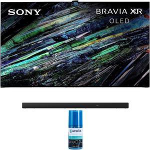 Sony XR77A95L 77 Inch QDOLED 4K UHD Smart Google TV with AI Upscaling with a Sony HTA5000 512 Channel Dolby Atmos Soundbar with Builtin Subwoofers and Walts HDTV Screen Cleaner Kit 2023