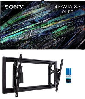 Sony XR77A95L 77 Inch QD-OLED 4K UHD Smart Google TV with AI Upscaling with a Sanus VLT7-B2 42 Inch-90 Inch Large Advanced Tilt 4D TV Wall Mount and Walts HDTV Screen Cleaner Kit (2023)