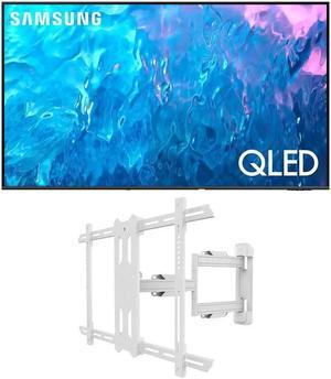 Samsung QN55Q70CAFXZA 55 Inch QLED 4K Quantum HDR Dual LED Smart TV with a Kanto PS350W Full Motion Wall Mount with 22 Inch Extension for 37 Inch60 Inch TVs 2023