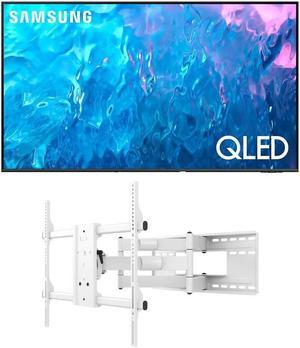 Samsung QN85Q70CAFXZA 85 Inch QLED 4K Quantum HDR Dual LED Smart TV with a Kanto FMX3W Full Motion TV Mount with 28 Inch Extension for 40 Inch-90 Inch TVs (2023)