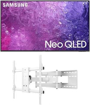 Samsung QN50QN90CAFXZA 50 Inch Neo QLED Smart TV with 4K Upscaling with a Kanto FMX3W Full Motion TV Mount with 28 Inch Extension for 40 Inch-90 Inch TVs (2023)