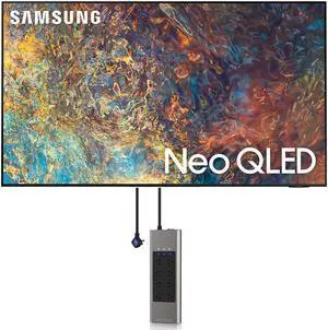 Samsung QN98QN90AA 98 Inch Neo QLED QN90 Series 4K Smart TV with an Austere V Series 8-Outlet Power w/Omniport USB (2021)