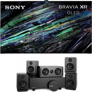 Sony XR55A95L 55 Inch QDOLED 4K UHD Smart Google TV with AI Upscaling with a Platin MONACO51SOUNDSEND 51 Sound System with WiSA Transmitter 2023