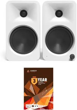 Kanto ORA4MW Pro Audio Bluetooth Desktop Speakers - Matte White Pair with 3 Year Amber Protection Plan (2024)