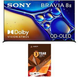 Sony K65XR80M2 65 Inch Bravia 8 QD-OLED 4K HDR Google TV with Quantum Dot and 3 Year Amber Protection Plan (2025)