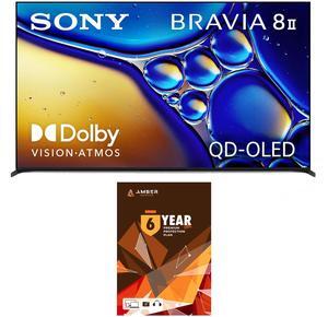 Sony K55XR80M2 55 Inch Bravia 8 QD-OLED 4K HDR Google TV with Quantum Dot and 6 Year Amber Protection Plan (2025)