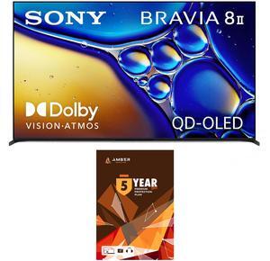 Sony K65XR80M2 65 Inch Bravia 8 QD-OLED 4K HDR Google TV with Quantum Dot and 5 Year Amber Protection Plan (2025)